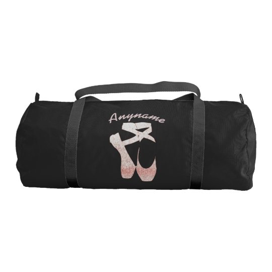Personalised Duffle Bag Pink Ballet Shoes