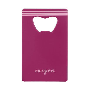 Personalised Dusky Maroon w/ Pink Stripes