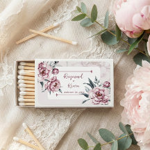 Personalised Dusky Pink Peony Wedding Favour 