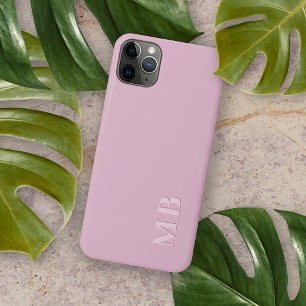 Personalised Dusty Rose Blush Pink Monogram iPhone 16 Pro Max Case