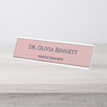 Personalised Dusty Rose Charcoal Name Gift