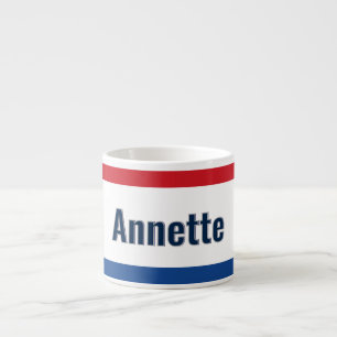 Personalised Dutch Flag Espresso Cup