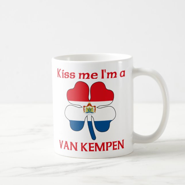 Personalised Dutch Kiss Me I'm Van Kempen Coffee Mug (Right)