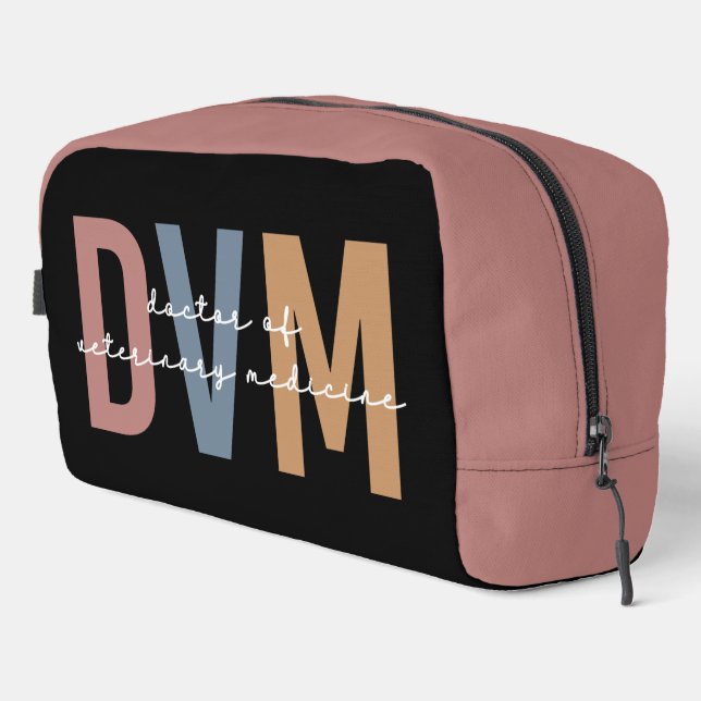 Personalised DVM Doctor of Veterinary Medicine Dopp Kit (Right Corner)