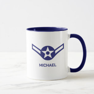 Personalised E-2 Airman Rank Air Force  Mug