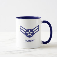 Personalised E-3 Airman 1st Class Rank Air Force 