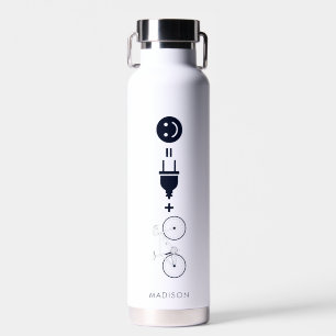 Personalised E Bike Makes Me Happy Gag Cyclist Water Bottle