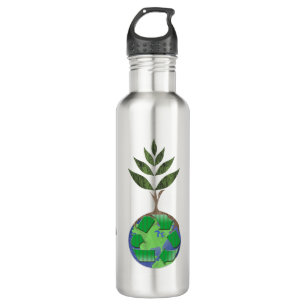 Personalised Earth Tree Recycle Sign 710 Ml Water Bottle