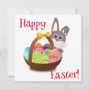 Personalised Easter Basket Card