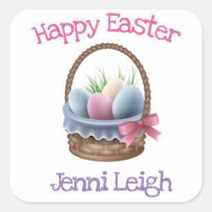 Personalised Easter Basket Stickers