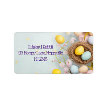 Personalised Easter Basket with Eggs 