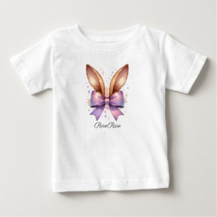 Personalised Easter Bunny Ears Baby T-Shirt