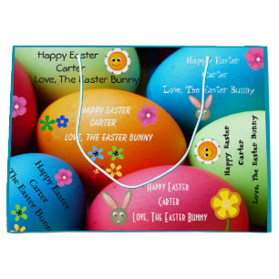 Personalised Easter Bunny Large Gift Bag