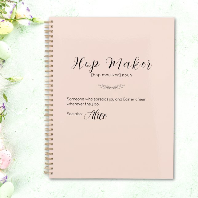 Personalised Easter Bunny Planner – Soft Pink  (Personalized Easter Bunny Planner – Soft Pink)
