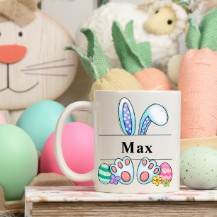 Personalised Easter Bunny Rabbit Boys Coffee Mug