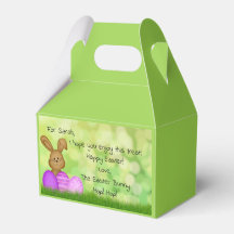 Personalised Easter Bunny to Kids Favour Box