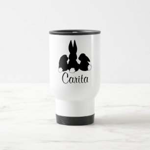 Personalised Easter Bunny Travel/Commuter Mug