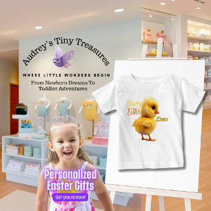Personalised Easter Chic Baby T-Shirt