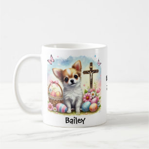 Personalised Easter Chihuahua Dog  Coffee Mug