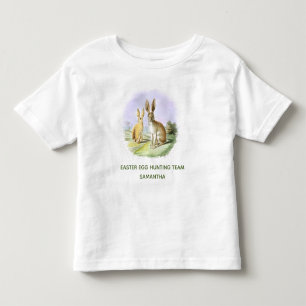 Personalised Easter Egg Hunting Team Bunny  Toddler T-Shirt