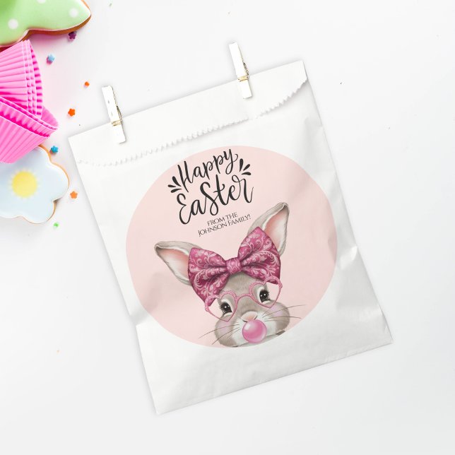 Personalised Easter Favour Bags – Bunny Pastel  (Personalized Easter Favor Bags – Bunny Pastel)