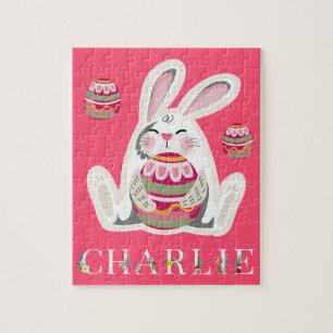 Personalised Easter Fiery Rose Puzzles
