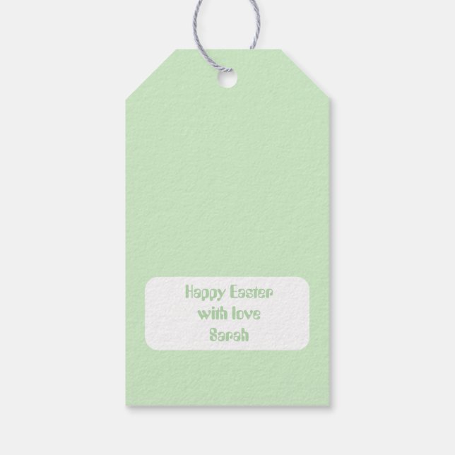 Personalised Easter Gift Tags - Custom Message (Back)