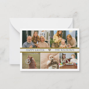 Personalised Easter Joy: Custom Photo & Text  Card