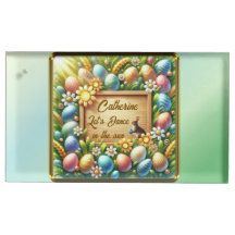   Personalised Easter-Themed Table Card Holder