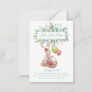 Personalised Easter Vintage Budget PHOTO Advice Card