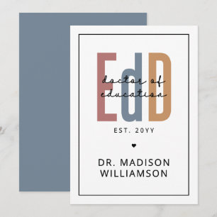 Personalised EdD Doctor Of Education Graduation Card