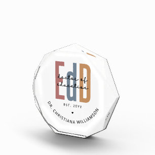 Personalised EdD Doctor Of Education Graduation Photo Block