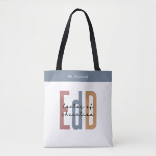 Personalised EdD Doctor Of Education Graduation Tote Bag
