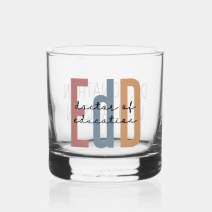 Personalised EdD Doctor Of Education Graduation Whiskey Glass