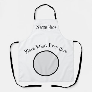 Personalised, edit or add text, Apron