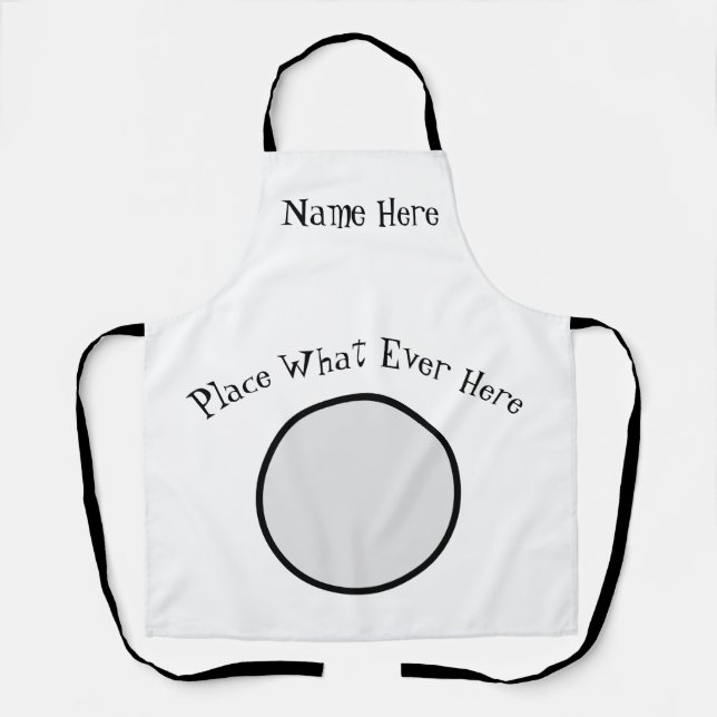 Personalised, edit or add text, Apron (Front)
