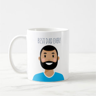 Personalised editable best Dad ever coffee mug