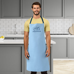 Personalised Editable Colours Elegant Script Mr Apron