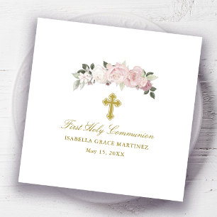 Personalised Editable First Holy Communion Napkin