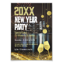 Personalised Editable New Year Party