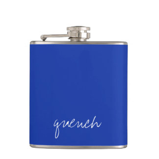 Personalised Egyptian Blue Hip Flask
