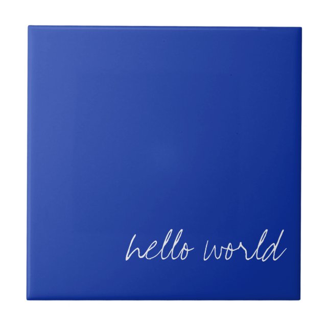 Personalised Egyptian Blue Tile (Front)