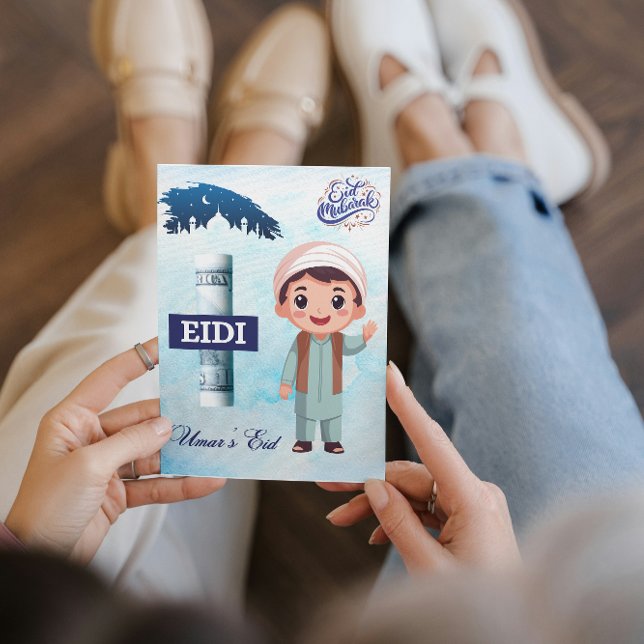 Personalised Eid Mubarak/Eid Greeting For Kids Invitation (Creator Uploaded)