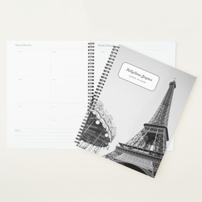 Personalised Eiffel Tower Paris 2027 Planner (Display)