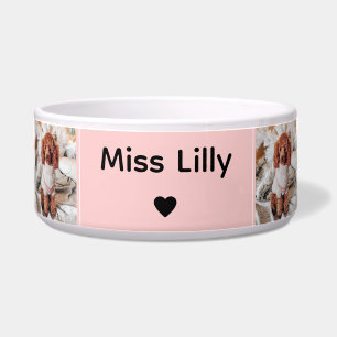 Personalised Eight Image Pet Bowl