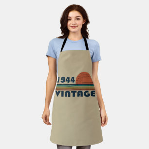 Personalised eighty vintage 80th birthday party apron