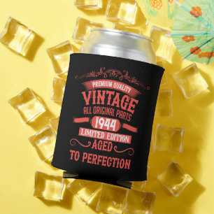 Personalised eighty vintage 80th birthday party can cooler