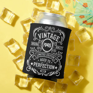 Personalised eighty vintage 80th birthday party can cooler
