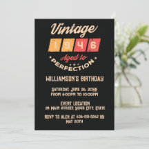 Personalised Eighty vintage 80th birthday party