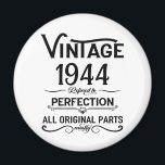 Personalised eighty vintage 80th birthday party magnet<br><div class="desc">Make your birthday special with this unique design. Add a touch of sophisticated elegance to your birthday celebration with our exquisite, one-of-a-kind designs. These graphics bring sophistication and originality to any product, creating a memorable and stylish gift. They are perfect for those who appreciate a touch of timeless glamour on...</div>